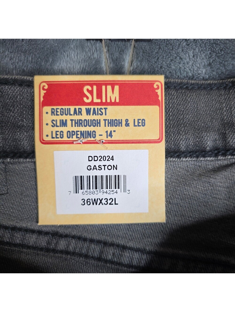 Devil-Dog Men's Gaston Slim Straight Jeans 36x32 - Picture 9 of 11